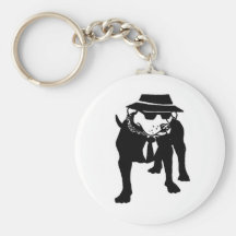 Perro de Ska de dos tonos Llavero