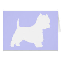 Perro de Westie (blanco) Felicitacion