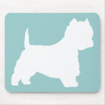 Perro de Westie (blanco) Tapete De Ratón