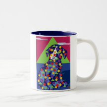 Perro del arte de Ballou Taza