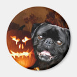 Perro del barro amasado de Halloween Imanes