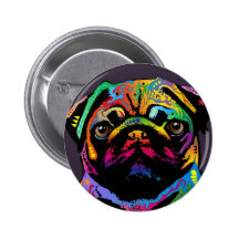 Perro del barro amasado pin