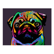 Perro del barro amasado postal