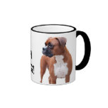 ¡Perro del boxeador - no toque mi taza!