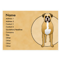 Perro del boxeador plantillas de tarjetas de visita