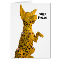 perro del cumpleaños tarjeta