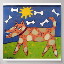 Perro del día soleado posters