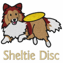 Perro del disco de Sheltie