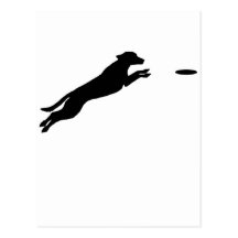 Perro del disco postal