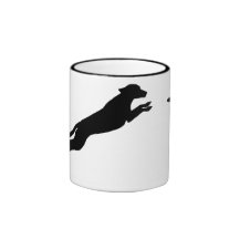 Perro del disco taza de café
