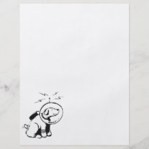 Perro del espacio tarjetón