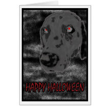 Perro del fantasma tarjeta