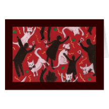 perro del gato semi formal felicitacion 