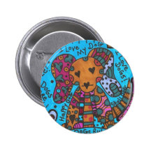 Perro del hueso de la jalea pins