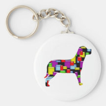 perro del mosaico llaveros personalizados
