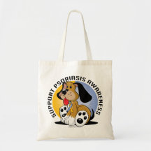 Perro del psoriasis bolsas