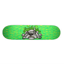 Perro el dormir tablas de patinar