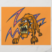 Perro electrificado tarjeton