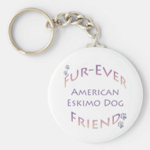 Perro esquimal americano Furever Llavero