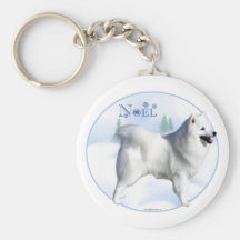 Perro esquimal americano Noel - llavero