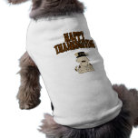 Perro feliz 2 de la acción de gracias camisetas de perro