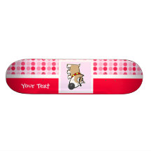 Perro gruñón lindo monopatin personalizado