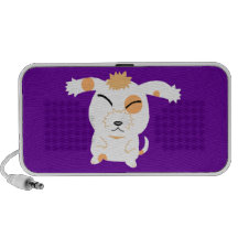 Perro lanudo lindo mini altavoces