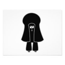 Perro lindo. Caniche de juguete negro/caniche mini Anuncio Personalizado