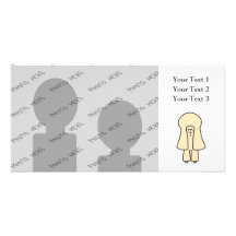 Perro lindo. Caniche de juguete poner crema/canich Tarjeta Con Foto Personalizada