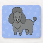 Perro lindo Poodlee Mousepad del dibujo animado Alfombrilla De Ratones