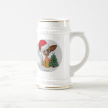 Perro Mousey del navidad Taza