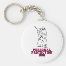 Perro personal de la protección llavero personalizado