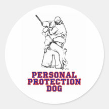 Perro personal de la protección pegatina