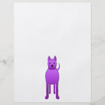 Perro púrpura flyer personalizado