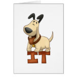 Perro que se coloca en ÉL Tarjetas