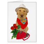 Perro/tarjeta del día de San Valentín divertidos d
