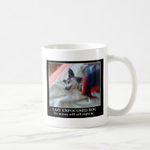 Perro Unfocused perezoso Taza