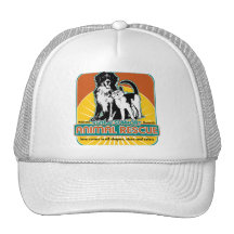 Perro y gato animales del rescate gorra