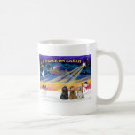 Perros de aguas de cocker de XmasSunrise-Three Tazas