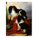 Perros de aguas de rey Charles - arte del perro -  Tarjetas Postales