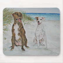 perros de la playa tapetes de ratones
