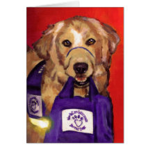 Perros de nordeste del servicio de Wisconsin Felicitacion