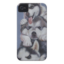Perros de perrito iPhone 4 Case-Mate cárcasas
