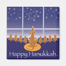 Perros de WagsToWishes_Menorah Iman De Frigorífico