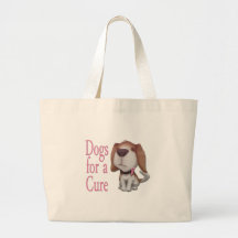 Perros del cáncer de pecho bolsas de mano
