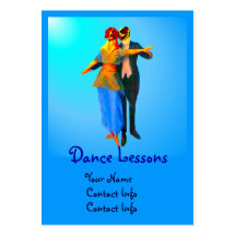 Perros del salón de baile del baile tarjeta personal