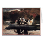Perros en un barco de Winslow Homer Felicitacion