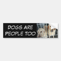 Perros/gente Etiqueta De Parachoque