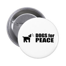 Perros para la paz pin