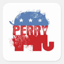 PERRY REPUBLICANO PEGATINA CUADRADAS